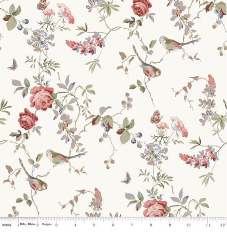 Anne of Green Gables - Floral with Birds - Cream